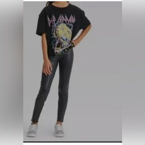 Art Class Faux Leather Leggings. Black Pull-On Pants. Size XX Large (16/18). New